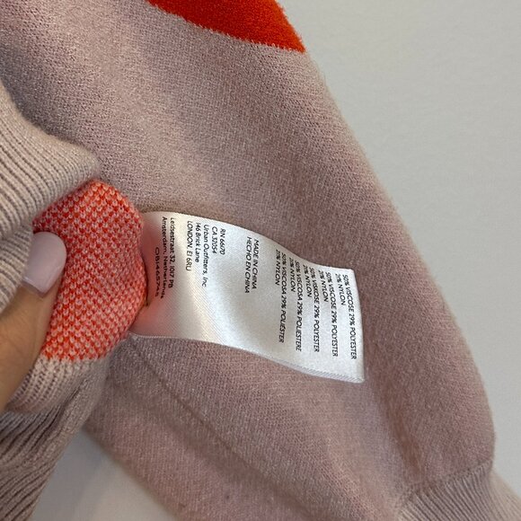 MAEVE by Anthropologie Lily Hearts Cardigan in Pink Size Medium - Picture 6 of 7